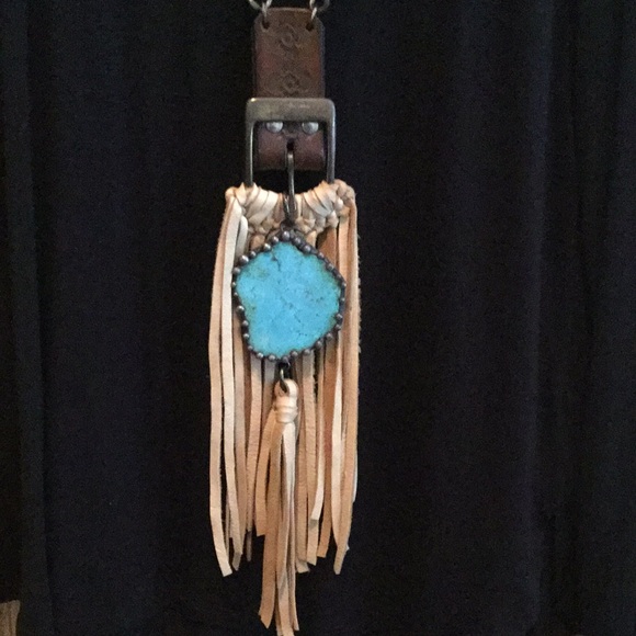 Sought After Belt Fringe Necklace - Picture 2 of 7